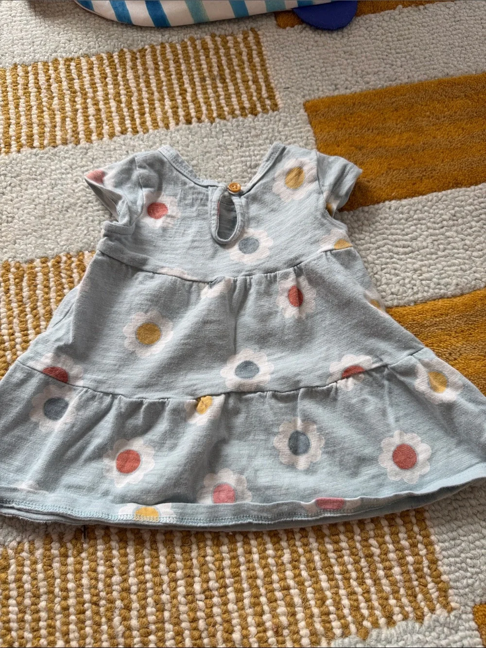 Little Co. organic cotton blue flower dress size baby 3m